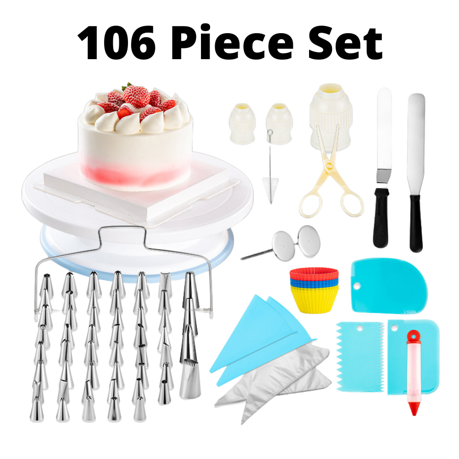 DELUXE Cake Decorating Kit ~ 106 Pieces!