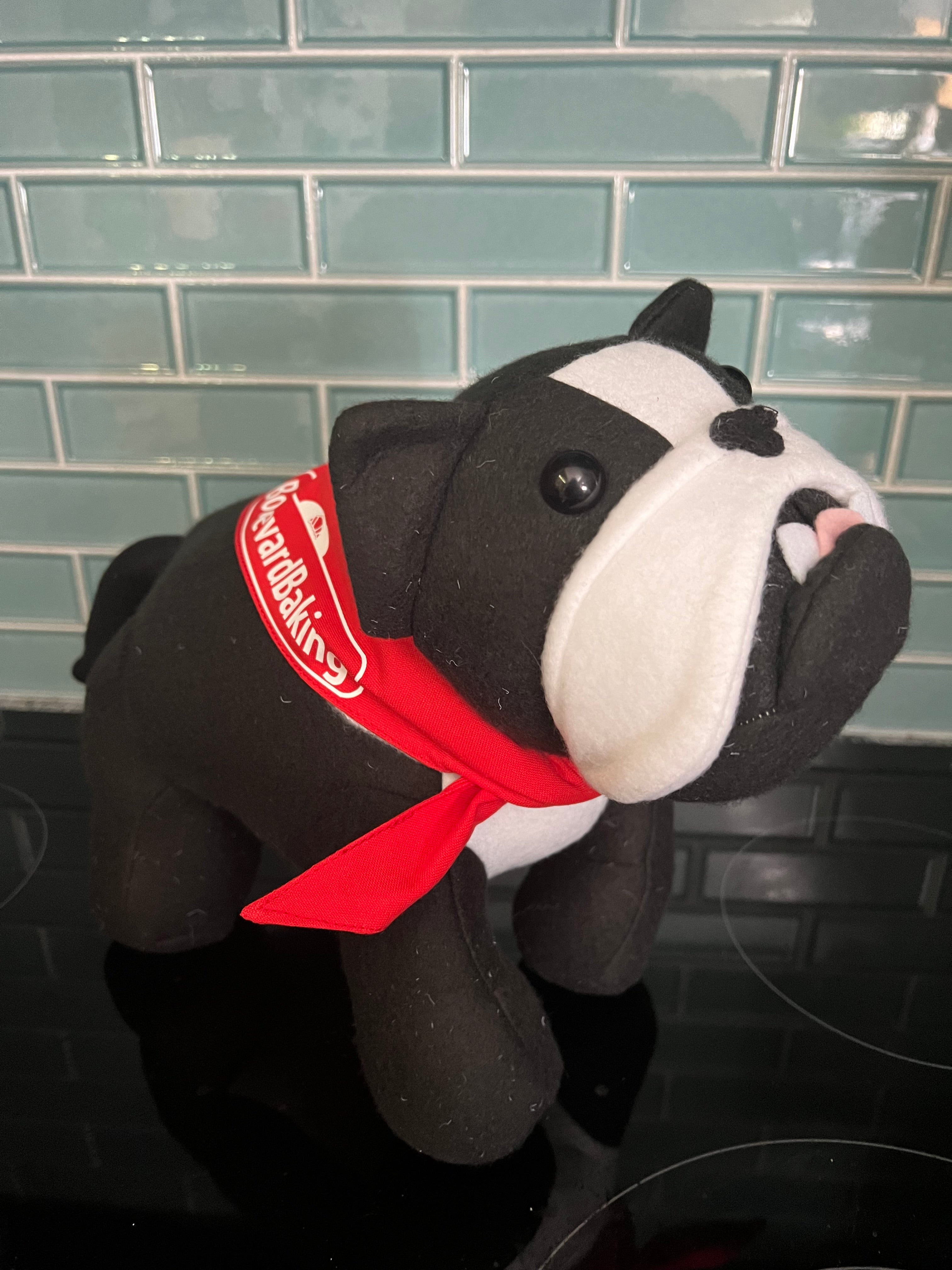 TYSON THE BAKING BULLDOG stuffed toy ~ Star of Baking With a Bulldog