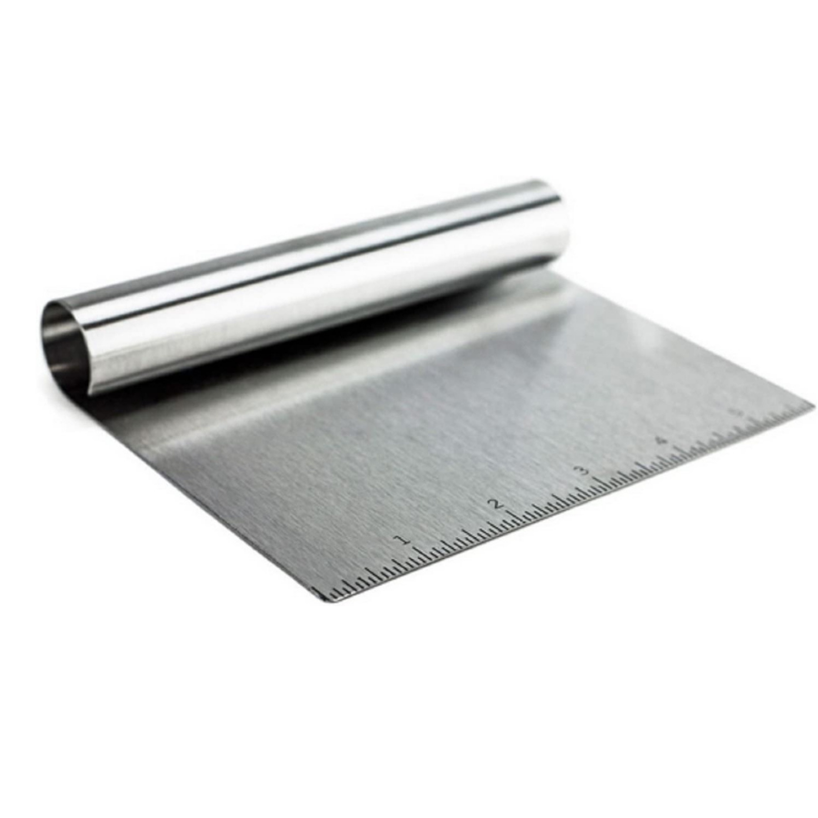 BOULEVARD BAKING | STAINLESS STEEL Dough Scraper Tool with Ruler ...